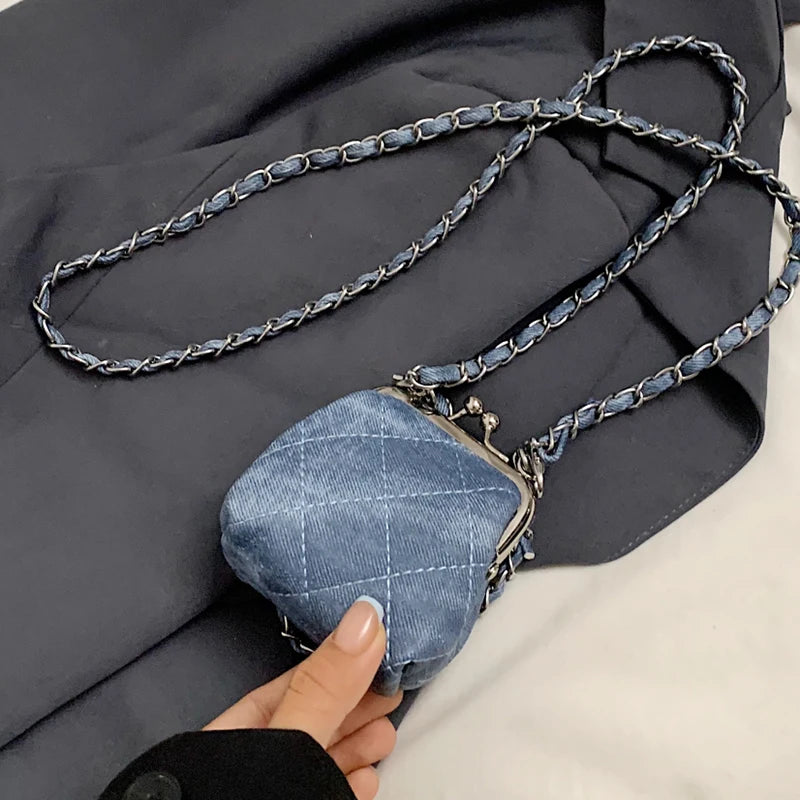 Super Mini Crossbody Bags For Women Designer Bag Luxury Chain Shoulder Coin Mini Purse Cute Clip Lipstick Bag Lady Cute Hobo Bag - Artigo Importado