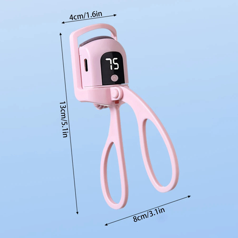 Electric Eyelash Curler Naturally Curled Intelligent Temperature Control Styling Make Up Eyelashes Curl Lasting Lash Curler Tool - Artigo Importado