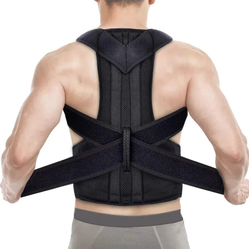 Posture Corrector For Men Women Hunching Back Support Health Care Shoulder Brace Straightener Belt Trainer Clavicle Spine Lumbar - Artigo Importado