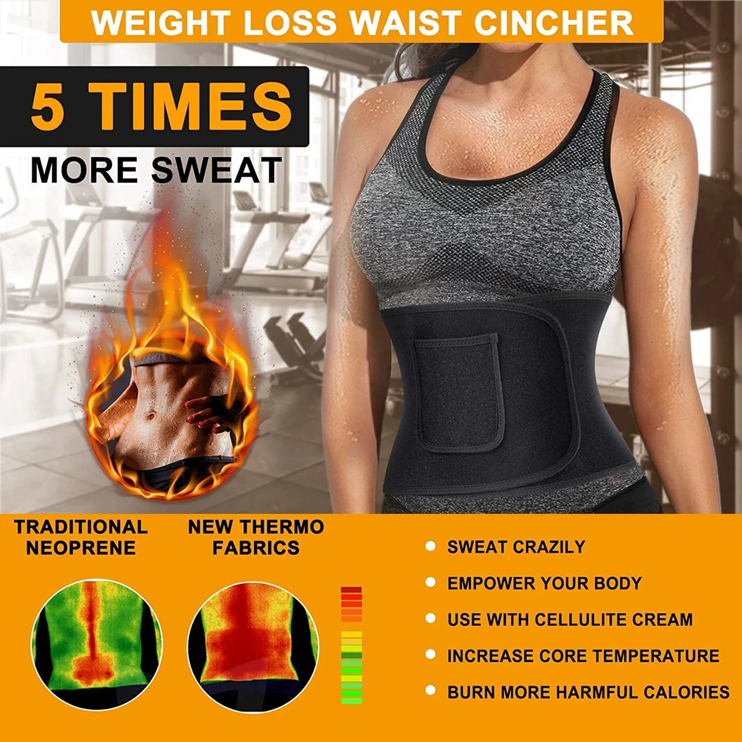 Waist Trainer Belt Men Women Body Building Corset Body Shaper Corsets Shapewear Belts Slimming Girdle Gym Workout Band - Artigo Importado