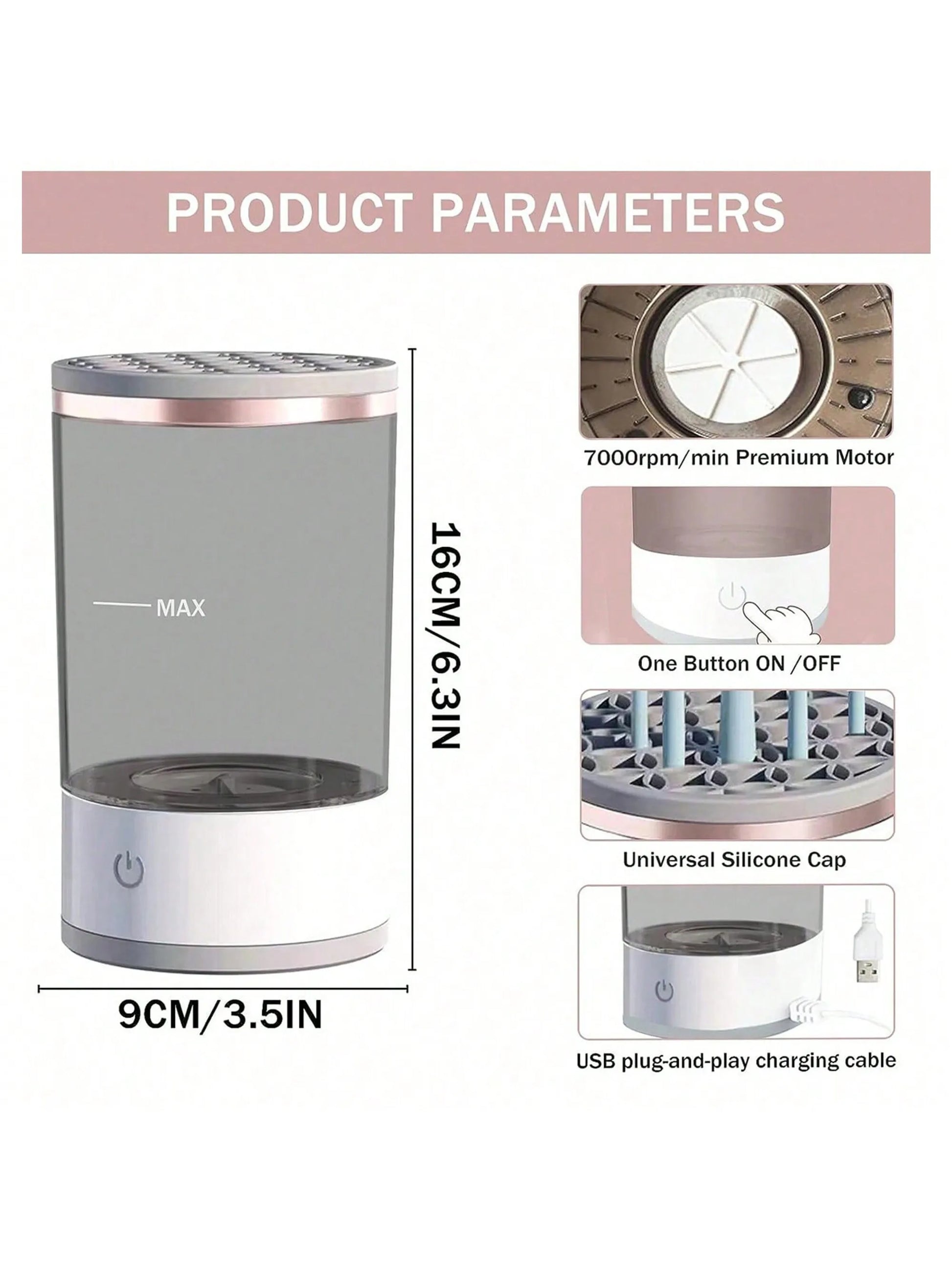 Electric Makeup Brush Cleaner Machine - Artigo Importado