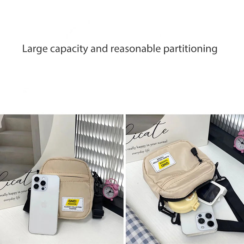 Crossbody Women Bag Fashion Single Shoulder Bags Female Nylon Spring Mini Female Bags Crossbody Women Bags - Artigo Importado