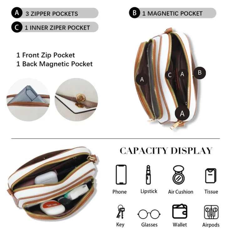 Mini Quilted Crossbody Bags For Women Trendy VeganShoulder Bag Women's Casual Handbag & Purse - Artigo Importado