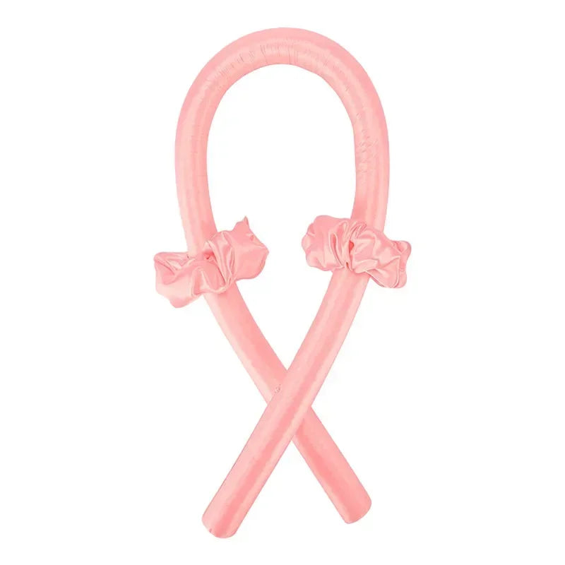 Heatless Curling Rod Headband No Heat Silk Curls Ribbon Hair Rollers Sleeping Soft Headband Lazy Hair Curlers Hair Styling Tools - Artigo Importado