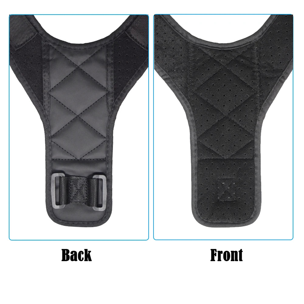 Back Posture Correction Belt Hunchback Corrector Adult Men and Women Sitting Posture Correction Belt Shoulder Straight Back - Artigo Importado
