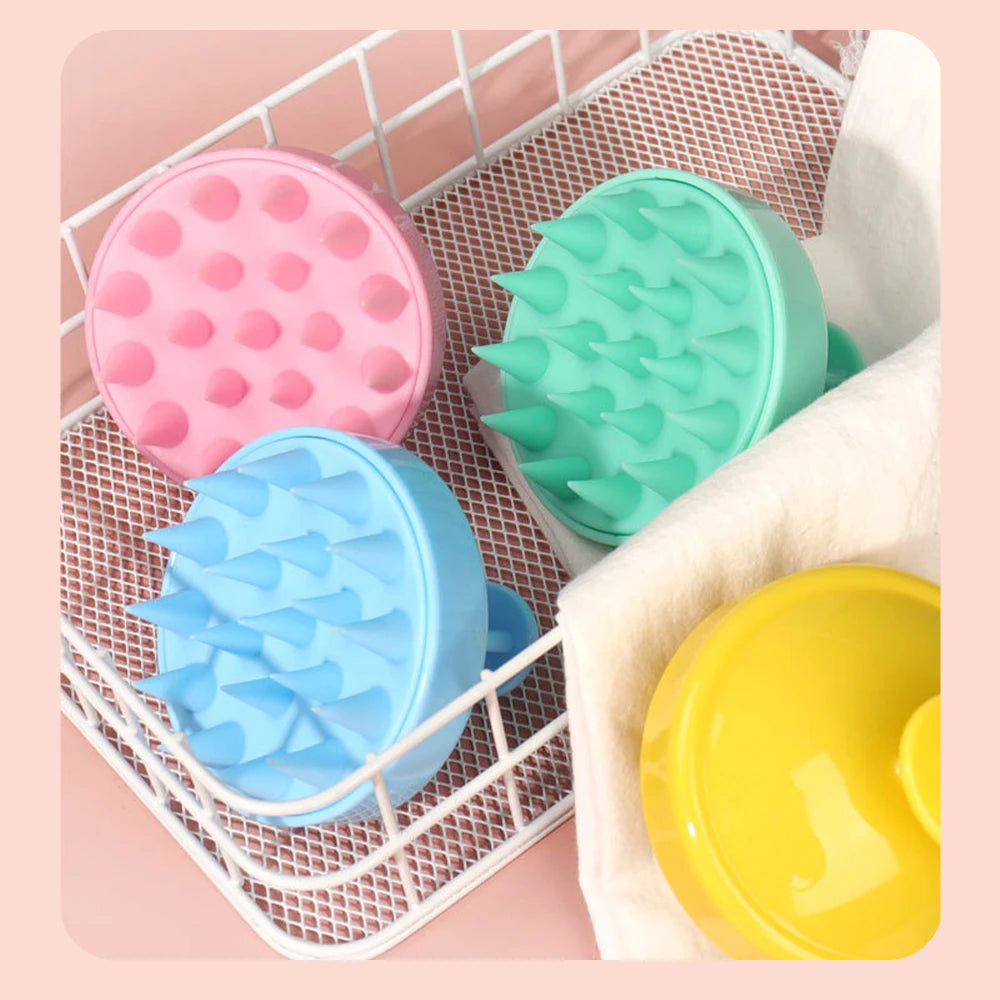 Silicone Head Scalp Massage Comb Hair Washing Brush Soft Scalp Massager for Hair Growth Shampoo Brush Shower Comb Hair Care - Artigo Importado