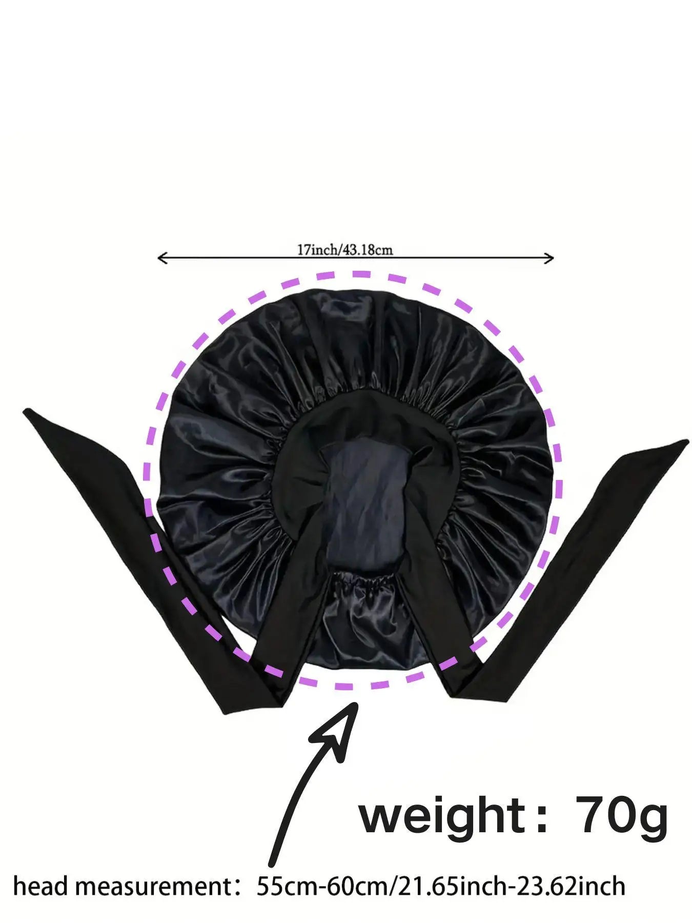 Satin Bonnet for Sleeping Women Silk Sleep Bonnet for Curly Hair Wrap with Elastic Tie Band Night Cap Wine Red - Artigo Importado