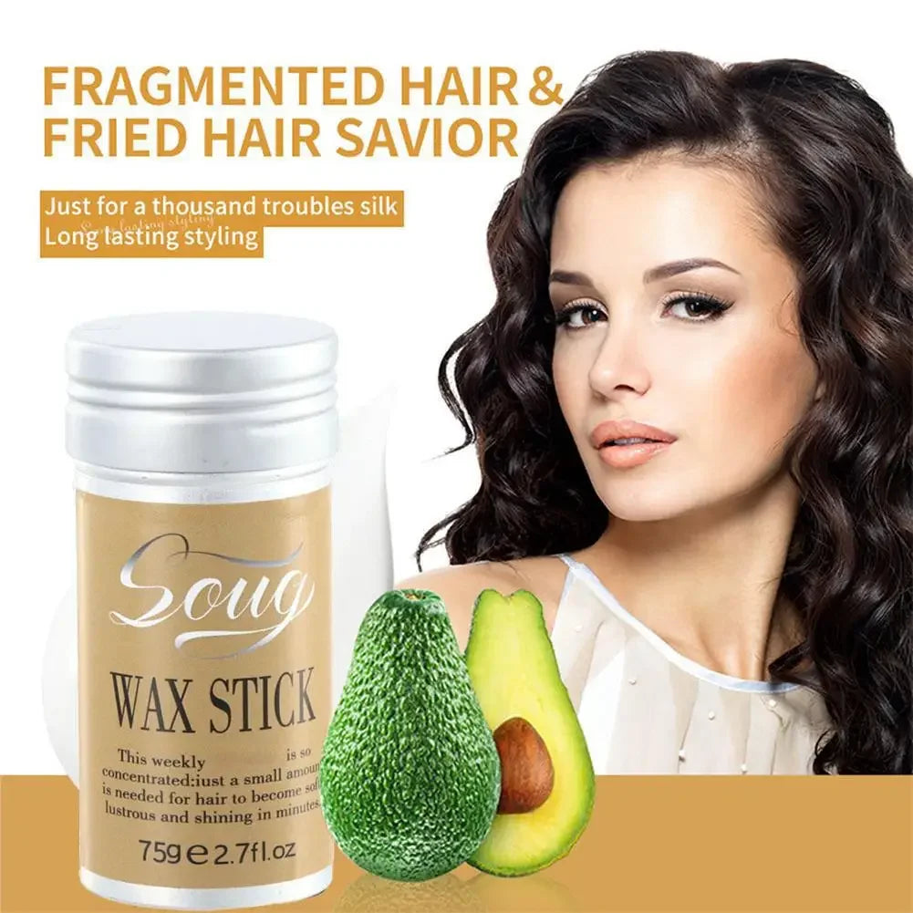 Hair Wax Stick For Wig Professional Hair Wax Stick Gel Cream Non-Greasy Style Hair Wax Stick For Men Women Broken Hair Artifact - Artigo Importado