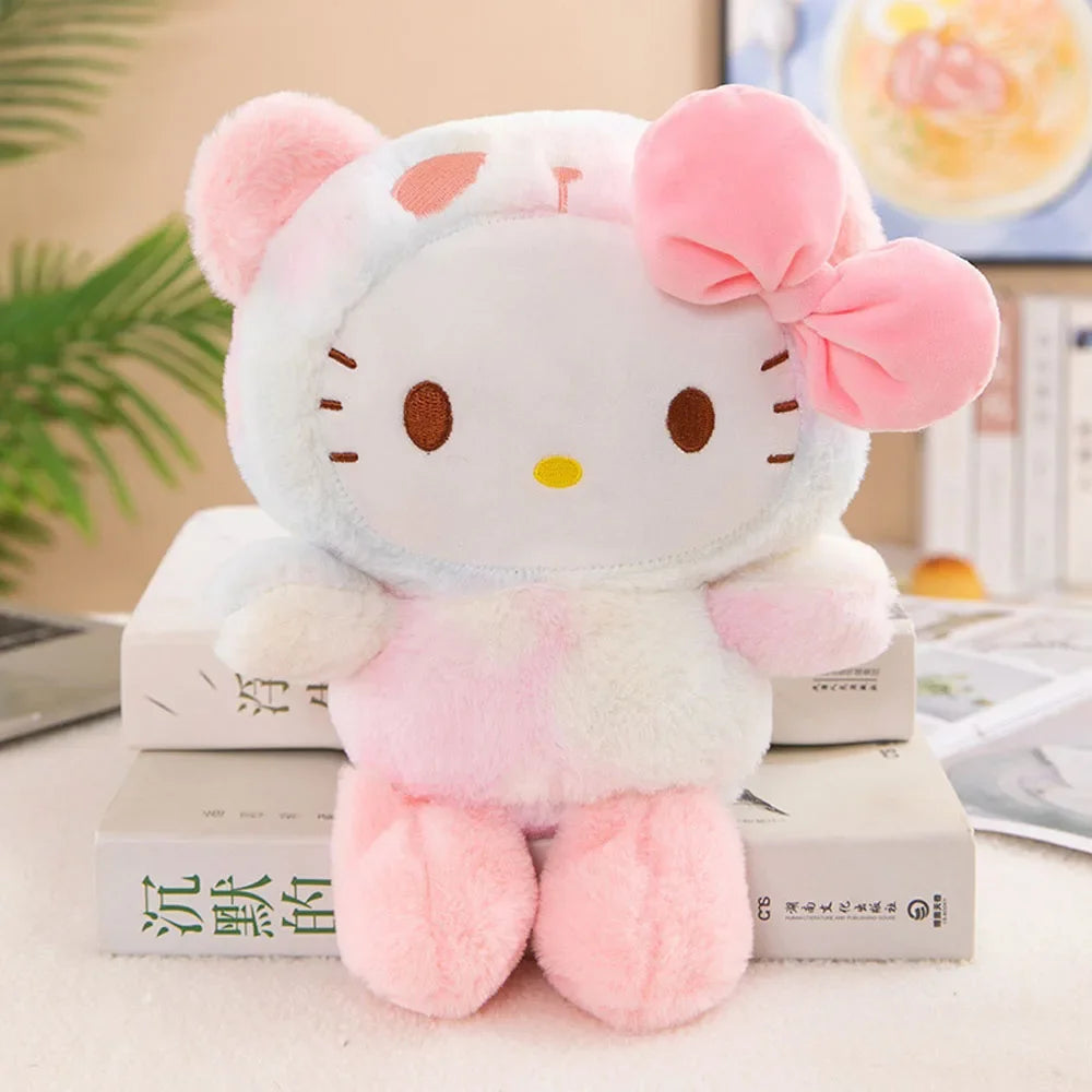 Sanrio Plush Kawaii Sanrio Kuromi My Melody Cinnamoroll Plush Toys Doll Pillow Anime Cartoon Kids Gifts Room Decoration Dolls.** - Artigo Importado