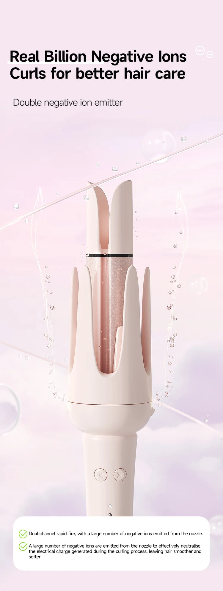 Automatic Hair Curler 32mm Auto Rotating Ceramic Hair Roller Professional Curling Iron Stick 40mm Curling Wand Hair Waver gift - Artigo Importado