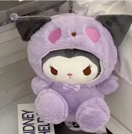 Sanrio Plush Kawaii Sanrio Kuromi My Melody Cinnamoroll Plush Toys Doll Pillow Anime Cartoon Kids Gifts Room Decoration Dolls.** - Artigo Importado
