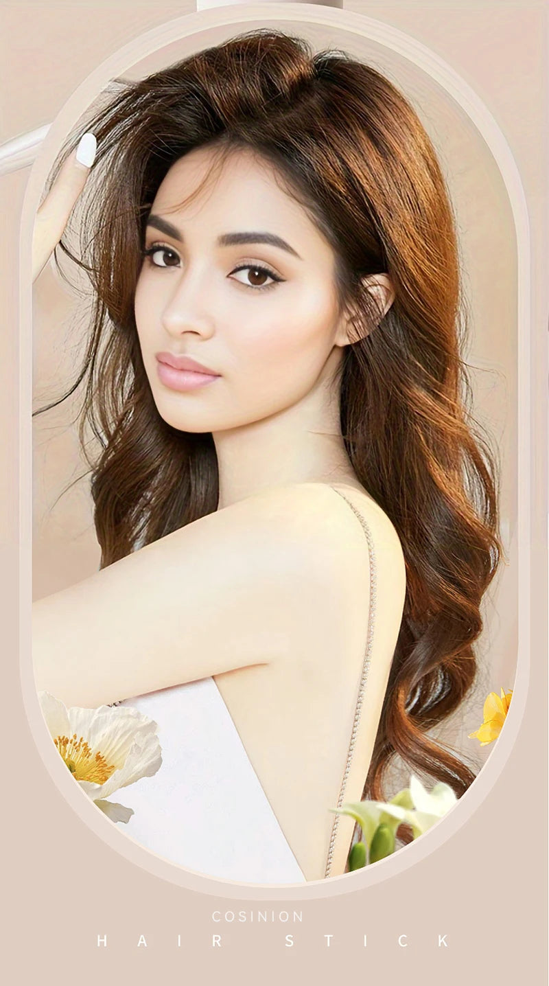 Automatic Hair Curler 28mm Negative Ions Electric Ceramic Curling Hair Stick Rotating Curl Waves Anti-Tangle Curling Iron Styler - Artigo Importado