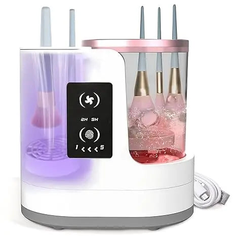Electric Makeup Brush Cleaner and Dryer,3 in 1 Multi-Functional Efficient Automatic Cosmetic Cleaning for All Size Beauty Brush - Artigo Importado