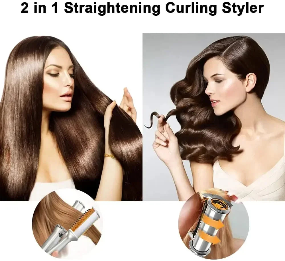 Automatic Hair Curler Auto Hair Curling Iron Styler Rotating Air Curler Air Spin Wand Styler Curl Machine Magic Hair Curler - Artigo Importado