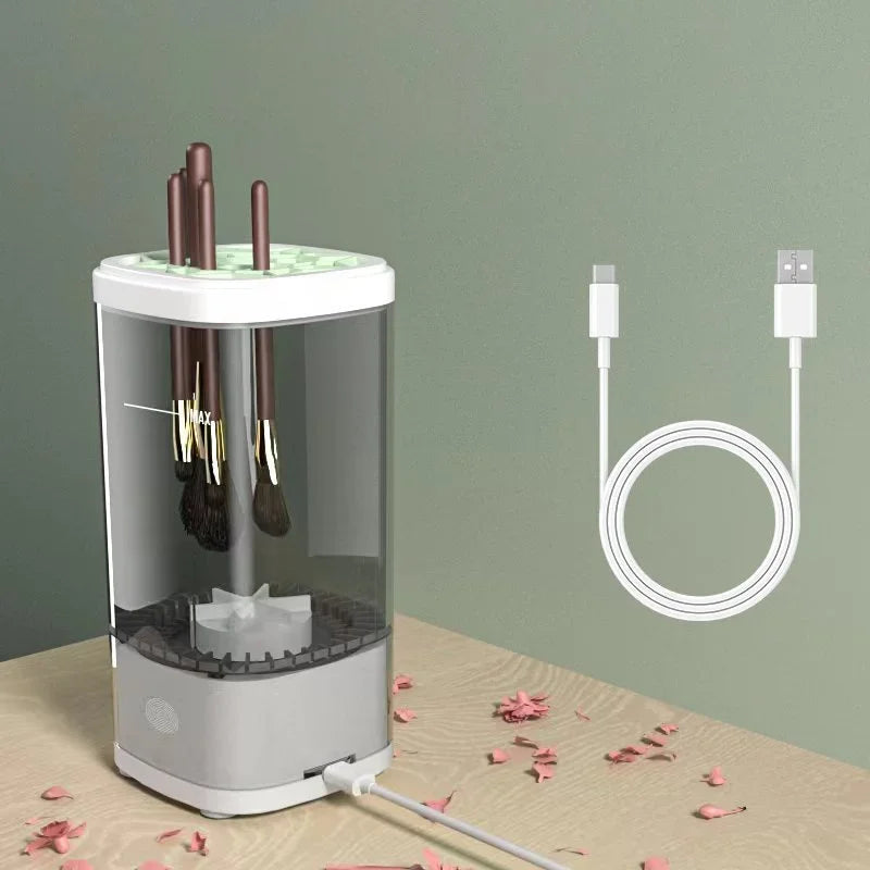 3-in-1 Electric Makeup Brush Cleaner - Automatic Washing & Drying, Type-C Charging, Fast & Deep Cleaning for Cosmetic Brushes - Artigo Importado