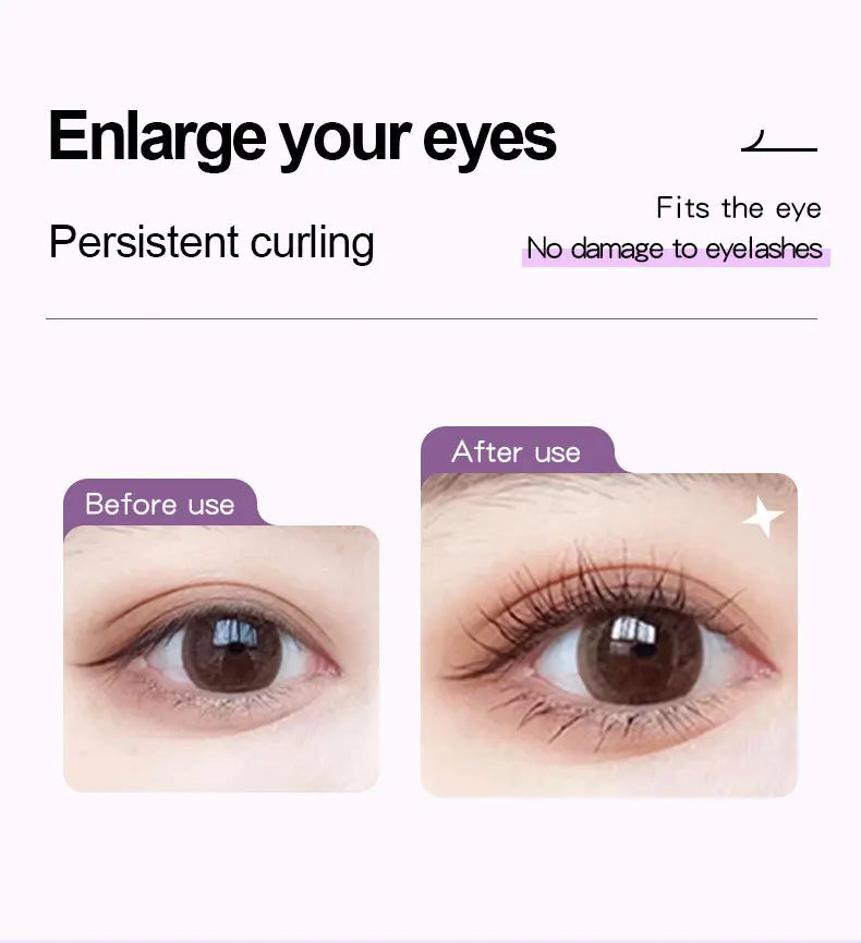 Heated Eyelash Curler Electric 3Modes Eye Lashes Eyelash Grafting Long Lasting Makeup Tools Hot Viewer for hot beulah - Artigo Importado