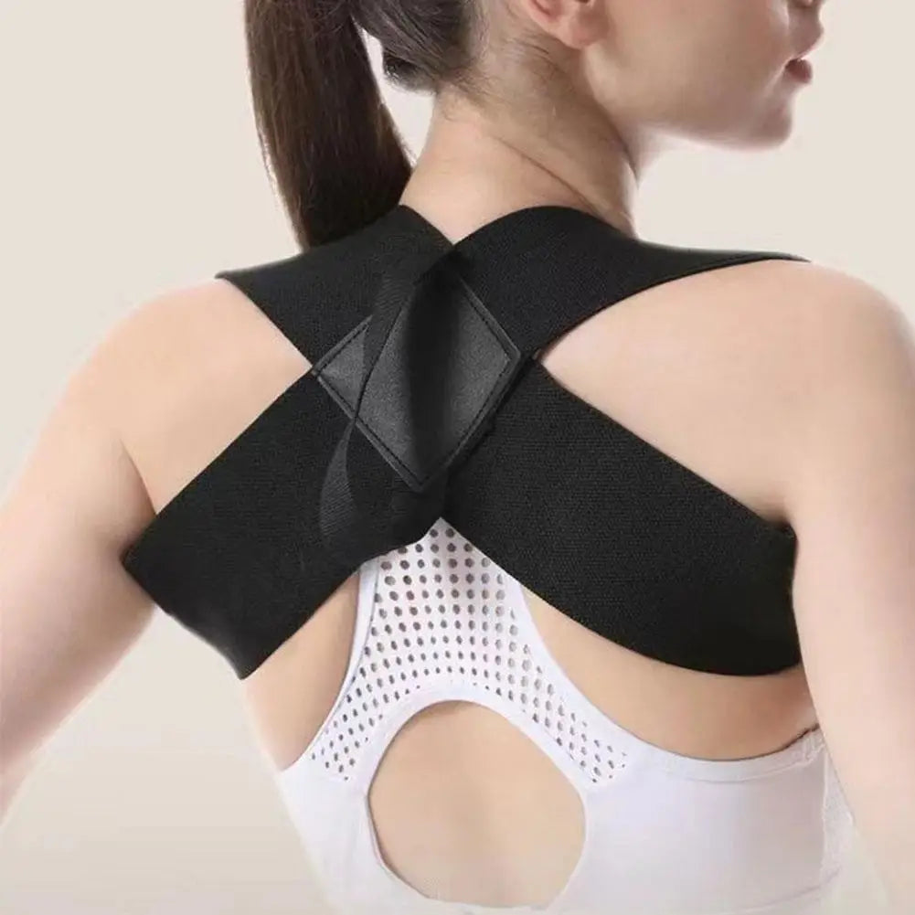 Back Posture Corrector Clavicle Spine Back Brace Belt Adjustable Upper Back Shoulder Lumbar Posture Correction Body Shaping - Artigo Importado