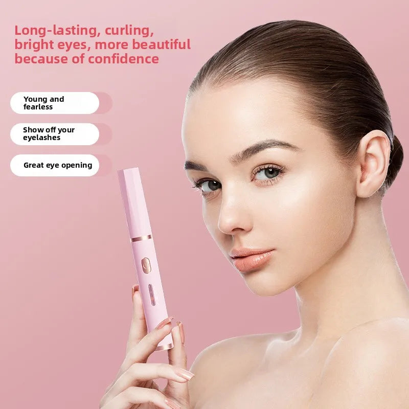 Portable Heated Electric Women Stereotypes Eyelash Curler USB Rechargeable Long Lasting Eyelash Curler Quick Heated Beauty Tools - Artigo Importado