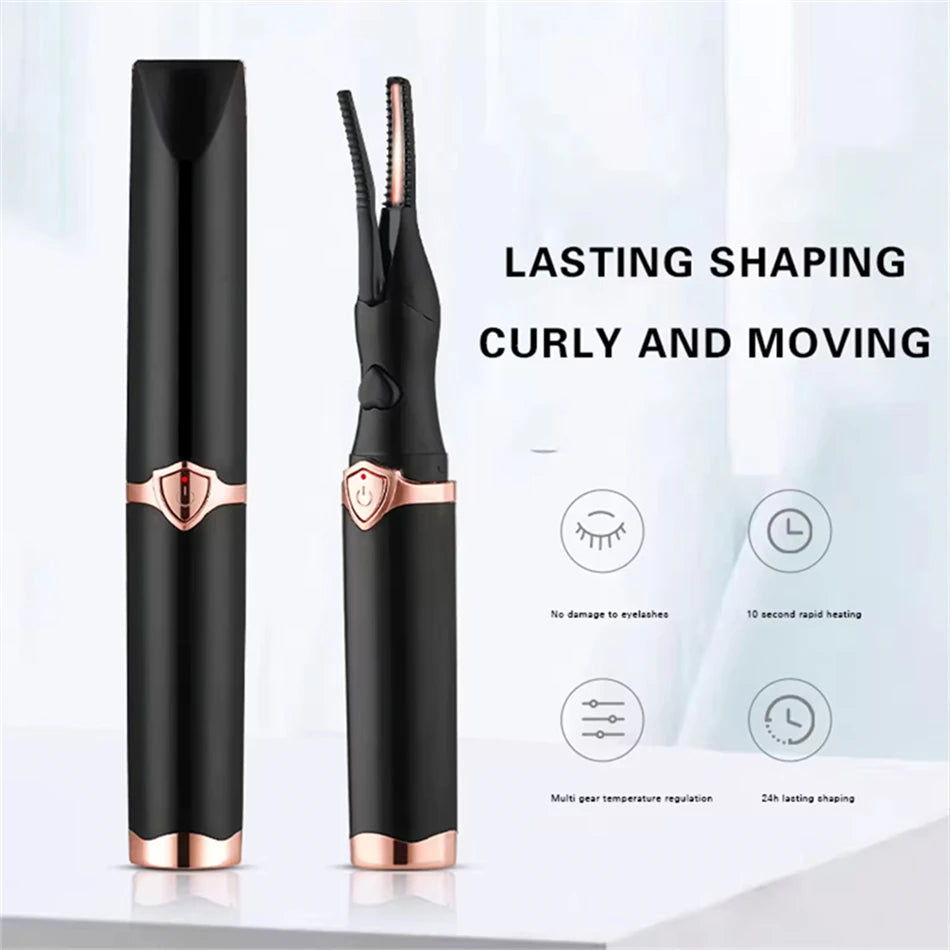 Heated Eyelash Curler for Women Mini USB Rechargeable Finalize Eyelash Tool for Makeup Natural Curling Eye Lashes 2025New - Artigo Importado