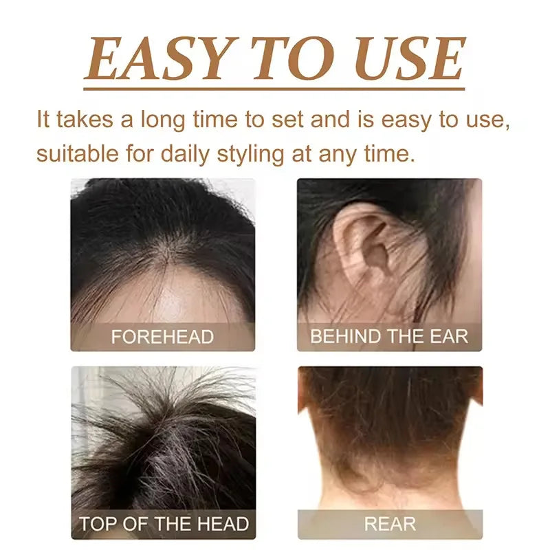 Styling Wax Sticks High Shine Smooth Hair and Wigs Solid Wax Sticks Natural Long-Lasting Anti-Frizz Pomade with 3 Combs Set - Artigo Importado