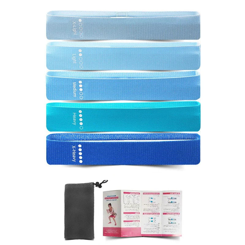 New Fabric Fitness Resistance Bands Booty Bands Elastic Bands Yoga Gym Training Workout Exercise Fitness Equipment For Sprot - Artigo Importado