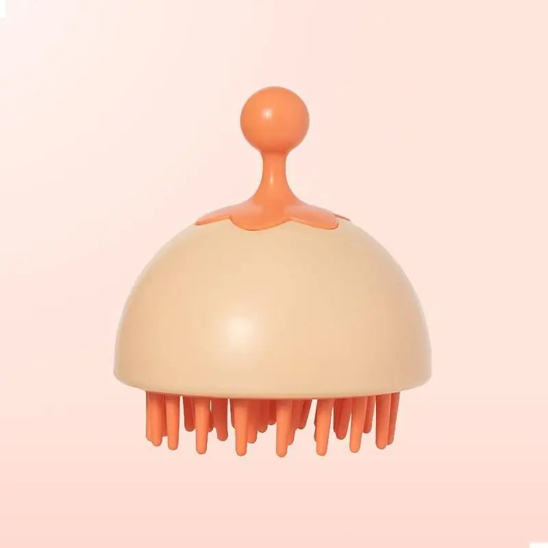 Silicone Shampoo Scalp Hair Massager Comb Bath Cleansing Exfoliator Brush Shampoo Massager Scalp Acupuncture Point Massage Brush - Artigo Importado