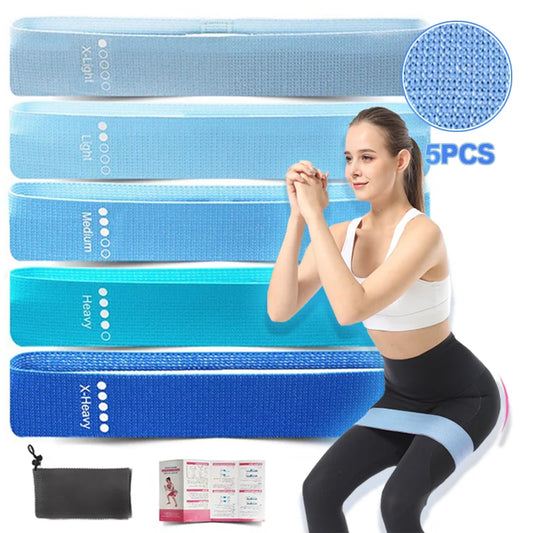 New Fabric Fitness Resistance Bands Booty Bands Elastic Bands Yoga Gym Training Workout Exercise Fitness Equipment For Sprot - Artigo Importado