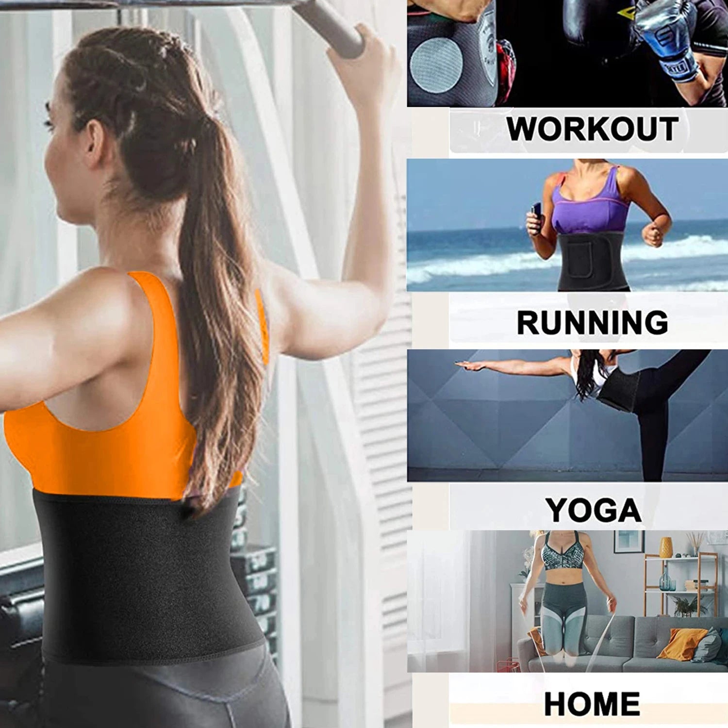 Waist Trainer Belt Men Women Body Building Corset Body Shaper Corsets Shapewear Belts Slimming Girdle Gym Workout Band - Artigo Importado