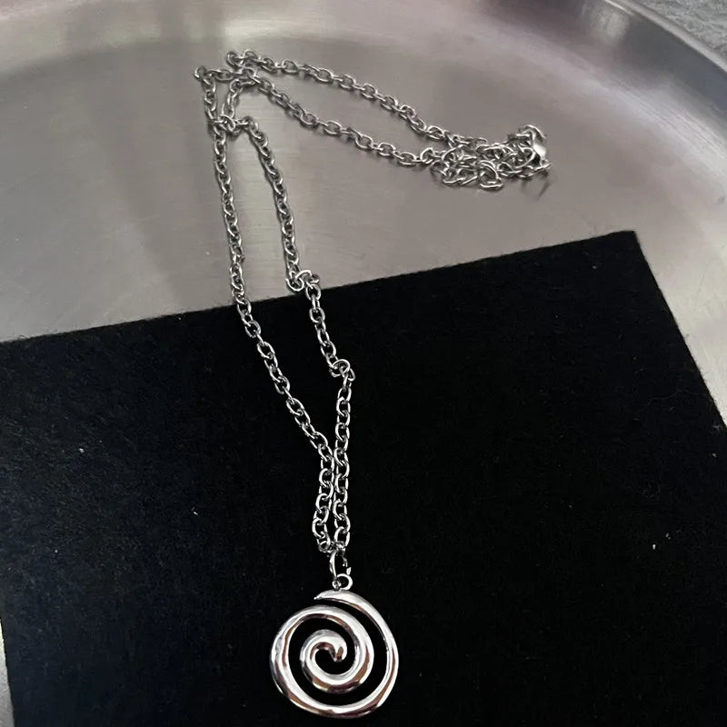 Y2K Flail Fire Heart Teeth Pendant Necklace for Women Men Charm Necklace Grunge Punk Fashion Jewelry ﻿ - Artigo Importado