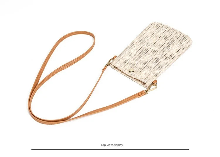 Crossbody Bags for Women Mini Mobile Phone Beach Bag Fashionable Purses and Handbags Luxury Designer Lipstick Bag Satchels - Artigo Importado