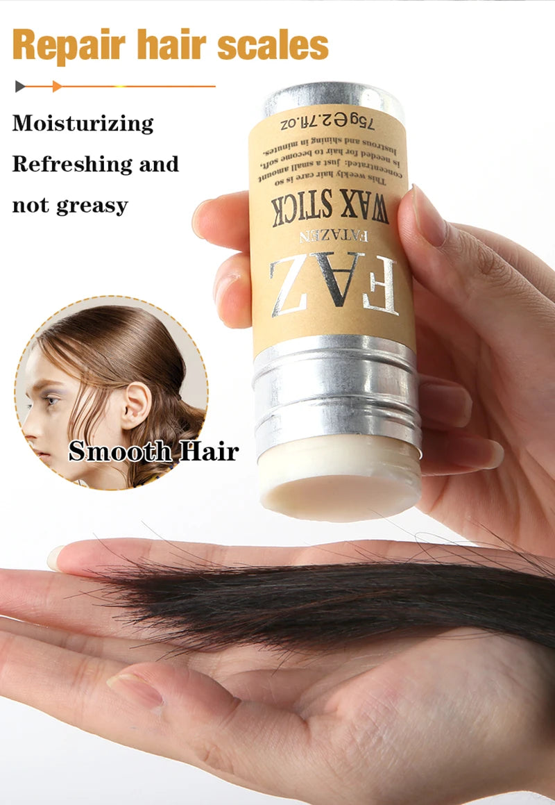 75g/1pcs Hair Styling Wax Stick,Refreshing Non-Greasy，Suitable For Controlling Frizzy And Unruly Edges Of Natural Or Wig Hair - Artigo Importado