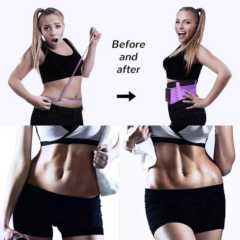 Women Personal Health Care Waist Trainer Belt Elastic Slimming Body Shaper Fitness Belt Sport Girdle Workout Shapewea for health - Artigo Importado