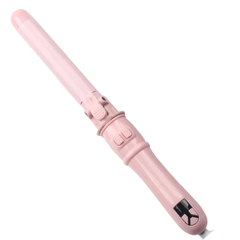 Automatic Hair Curler 1.1inches Rotating Curling Iron with LED Display Fast Heating Curling Wand Hair Curler for Home&Travel Use - Artigo Importado