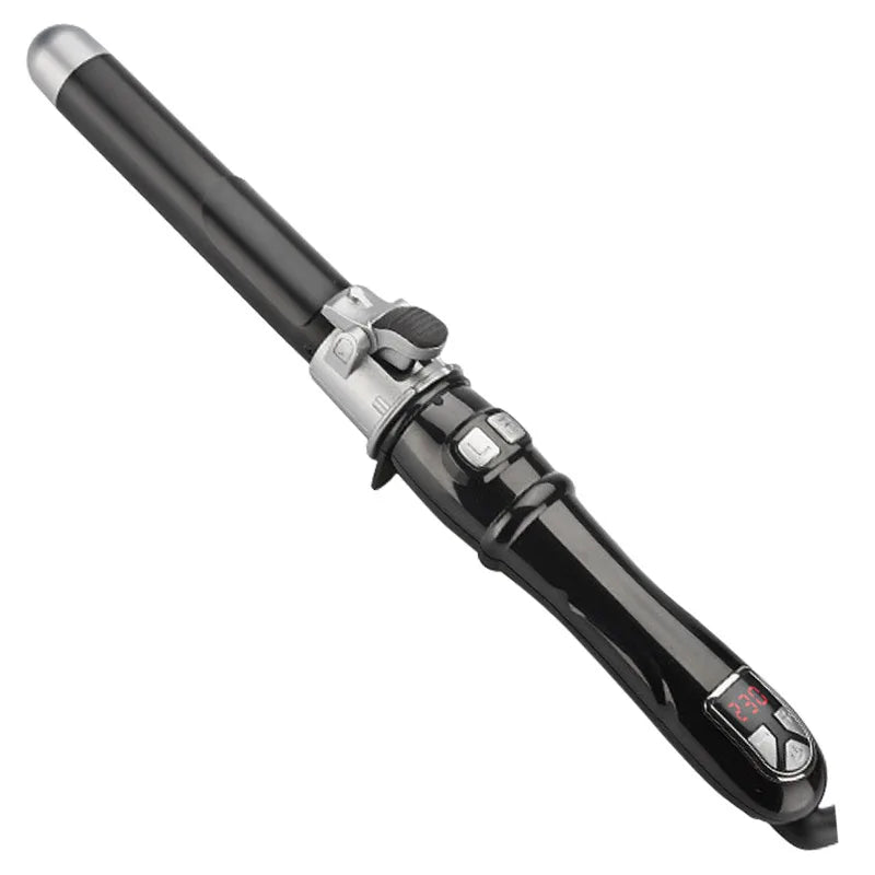 Automatic Hair Curler 1.1inches Rotating Curling Iron with LED Display Fast Heating Curling Wand Hair Curler for Home&Travel Use - Artigo Importado