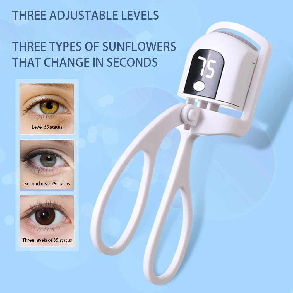 Electric Eyelash Curler Naturally Curled Intelligent Temperature Control Styling Make Up Eyelashes Curl Lasting Lash Curler Tool - Artigo Importado