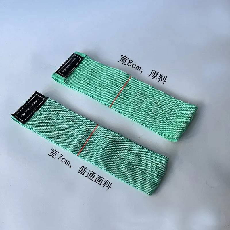 Fabric Resistance Hip Booty Bands Glute Thigh Elastic Workout Bands Squat Circle Stretch Fitness Strips Loops Yoga Gym Equipment - Artigo Importado