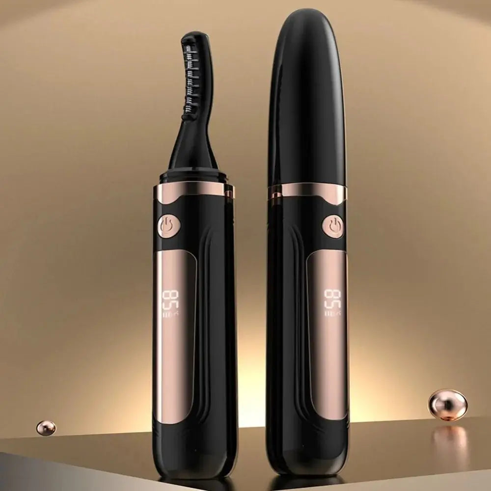 Long Lasting Electric Heated Eyelash Curler Anti-scald 4 Modes Temperature Portable Eyelash Curling Device Natural-Looking - Artigo Importado