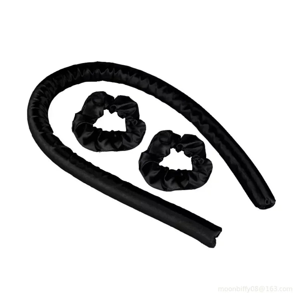 Heatless Curling Rod Headband No Heat Silk Curls Ribbon Hair Rollers Sleeping Soft Headband Lazy Hair Curlers Hair Styling Tools - Artigo Importado