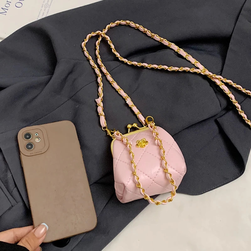 Super Mini Crossbody Bags For Women Designer Bag Luxury Chain Shoulder Coin Mini Purse Cute Clip Lipstick Bag Lady Cute Hobo Bag - Artigo Importado