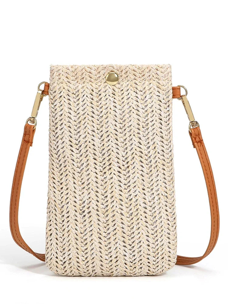 Crossbody Bags for Women Mini Mobile Phone Beach Bag Fashionable Purses and Handbags Luxury Designer Lipstick Bag Satchels - Artigo Importado