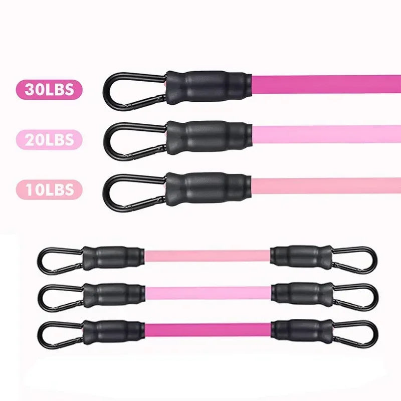 Resistance Band Set Workout Exercise Equipments Ankle Straps Fitness Yoga Elastic Fitness Bands For Home Gym Man And Woman Sport - Artigo Importado