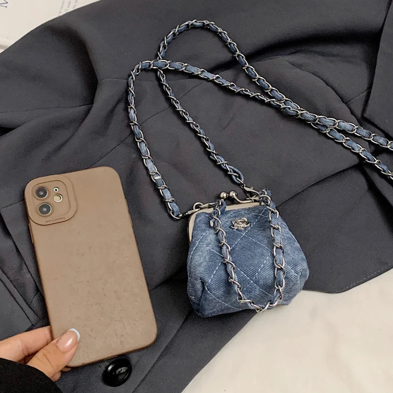 Super Mini Crossbody Bags For Women Designer Bag Luxury Chain Shoulder Coin Mini Purse Cute Clip Lipstick Bag Lady Cute Hobo Bag - Artigo Importado
