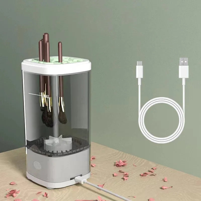 3-in-1 Electric Makeup Brush Cleaner - Automatic Washing & Drying, Type-C Charging, Fast & Deep Cleaning for Cosmetic Brushes - Artigo Importado