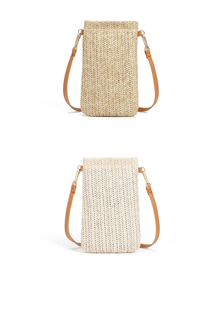 Crossbody Bags for Women Mini Mobile Phone Beach Bag Fashionable Purses and Handbags Luxury Designer Lipstick Bag Satchels - Artigo Importado