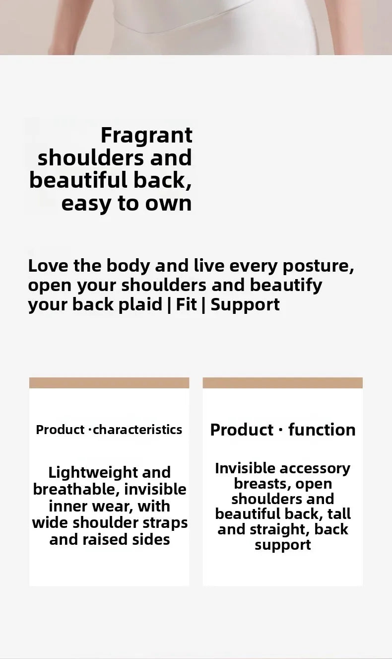 Posture Corrector for Adults - Adjustable Back Brace To Straighten Spine Improve Shoulder Alignment Kyphosis Correction - Artigo Importado