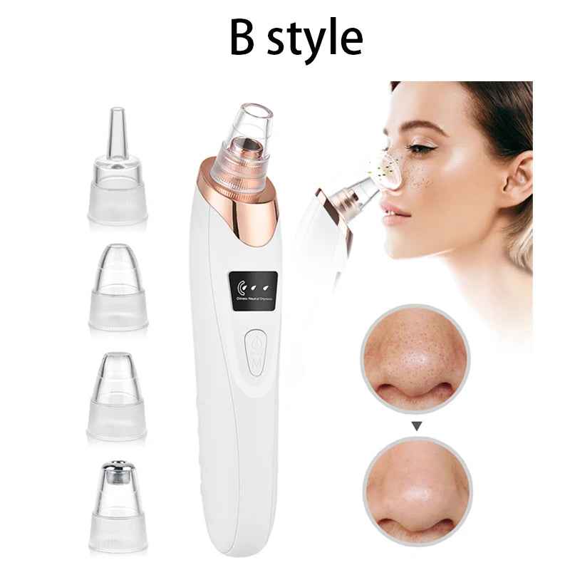Blackhead Remover Electric Facial Cleansing Pore Vacuum Cleaner Ance Remover Pimple Face Cleaner Skin Scrubber Black Head Vacuum - Artigo Importado