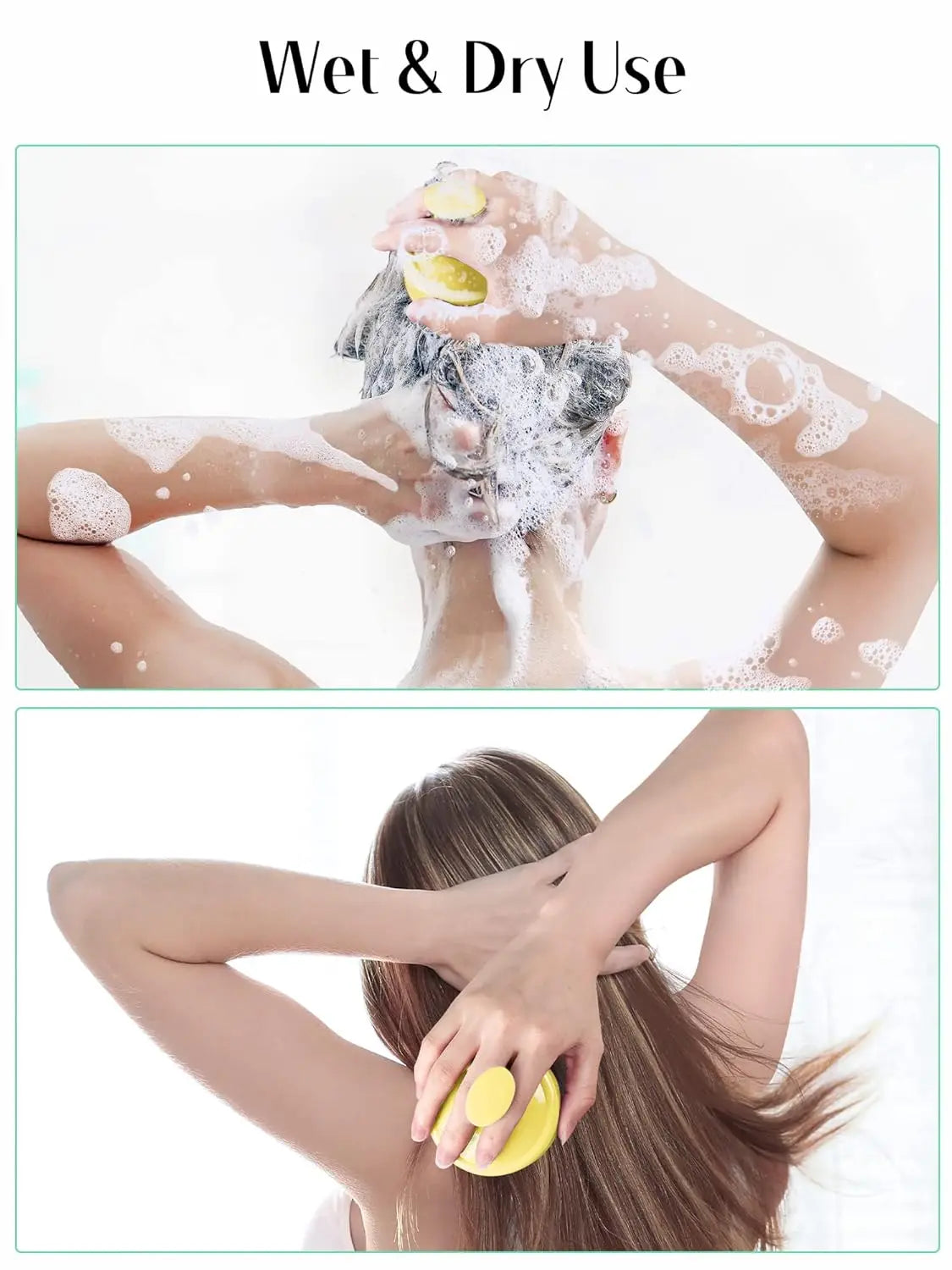 Scalp Massager Hair Growth, Soft Silicone Scalp Scrubber Shampoo Brush for Exfoliation, Dandruff Removal Head Massage Brush - Artigo Importado