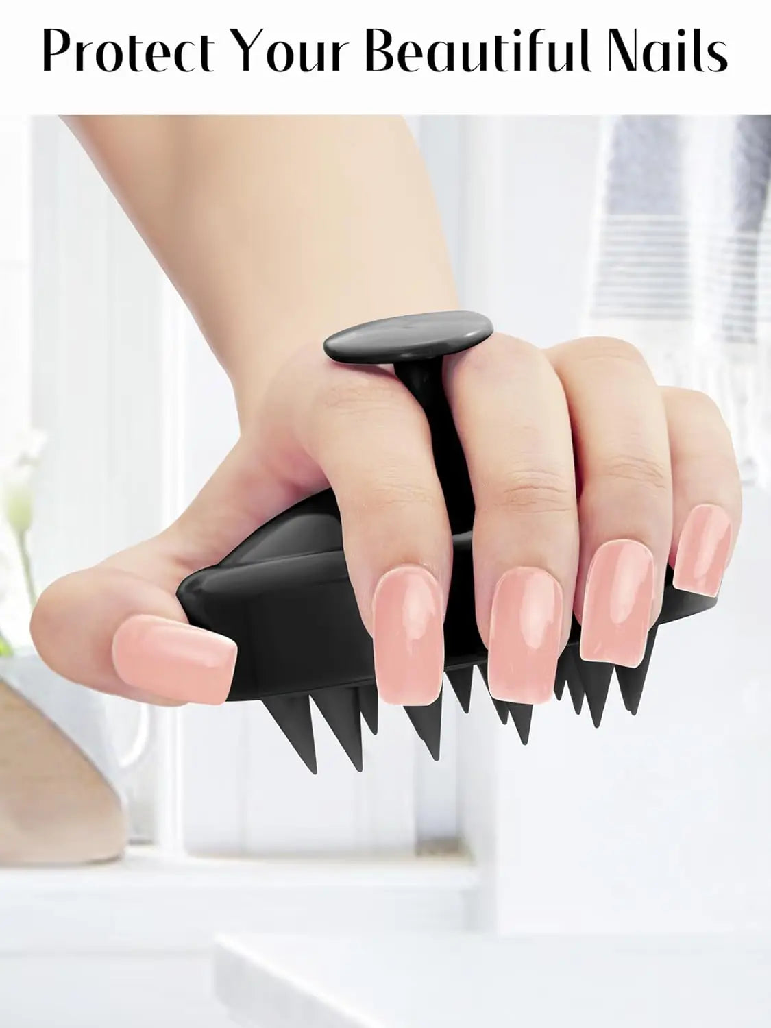 Scalp Massager Hair Growth, Soft Silicone Scalp Scrubber Shampoo Brush for Exfoliation, Dandruff Removal Head Massage Brush - Artigo Importado