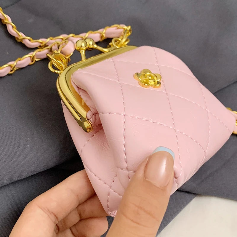 Super Mini Crossbody Bags For Women Designer Bag Luxury Chain Shoulder Coin Mini Purse Cute Clip Lipstick Bag Lady Cute Hobo Bag - Artigo Importado