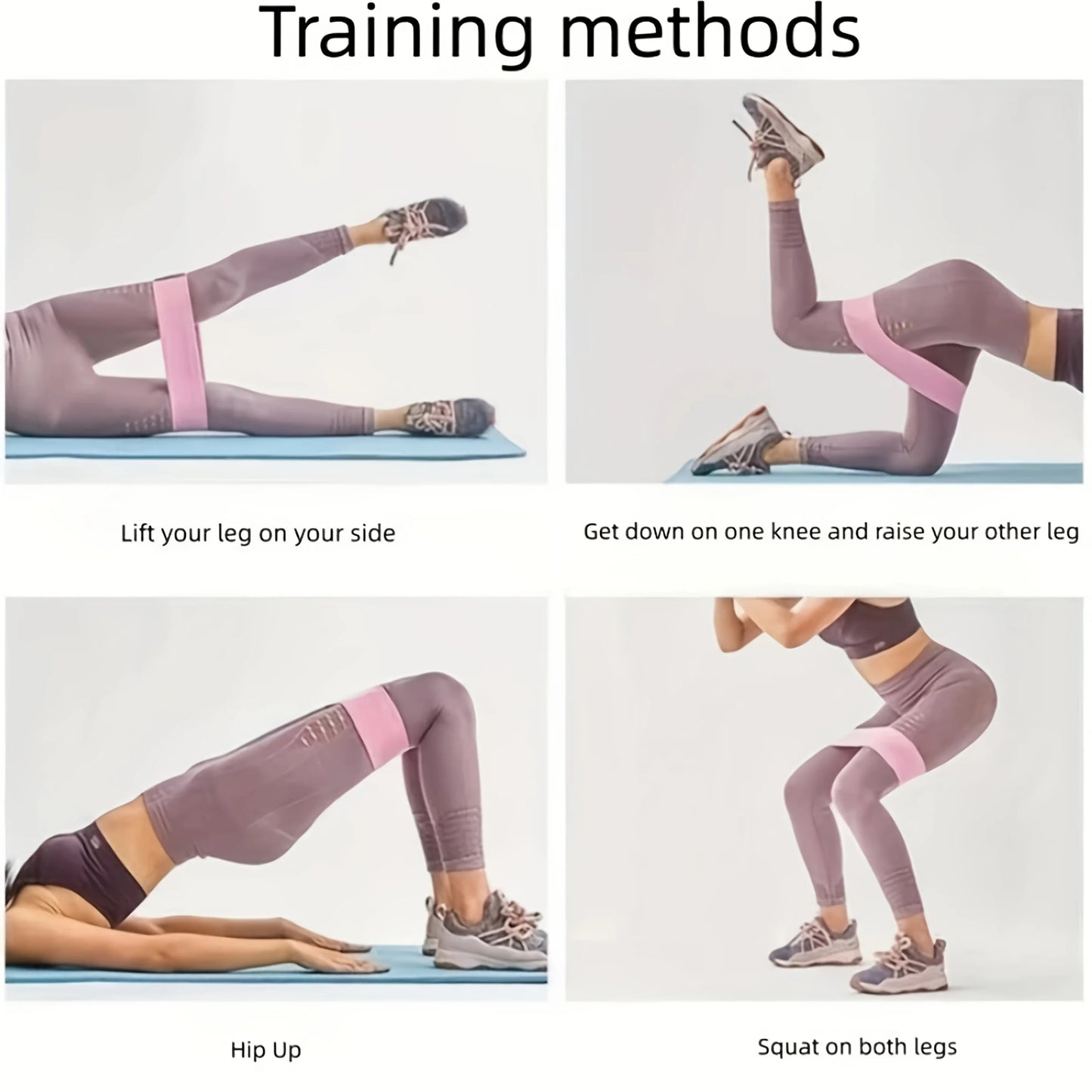 Fabric Resistance Hip Booty Bands Elastic Glute Thigh Workout Squat Circle Stretch Fitness Strips Loops Yoga Gym Equipment - Artigo Importado